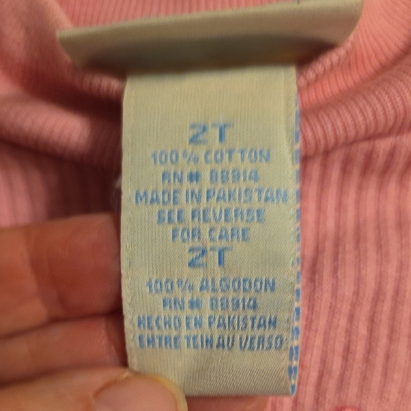 Basic Editions Pink Ribbed Top - Picture 3 of 9